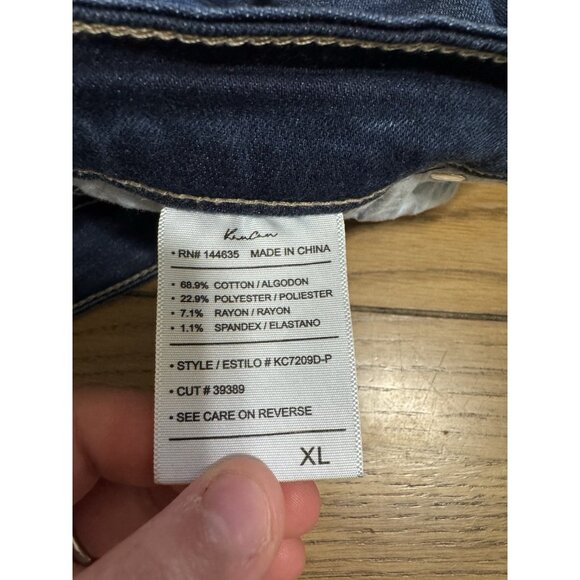 KanCan Women's Distressed Jeans Size XL Stretch Cotton Blend Preppy Modern - Picture 9 of 12